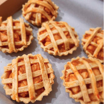 Mini pie de manzana